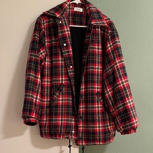 Bluivy Red and Black Plaid Jacket